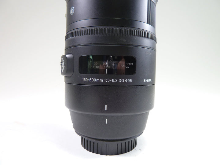 Sigma 150-600mm f/5-6.3 DG C for Canon EF Lenses Small Format - Canon EOS Mount Lenses - Canon EF Full Frame Lenses Sigma 54503610