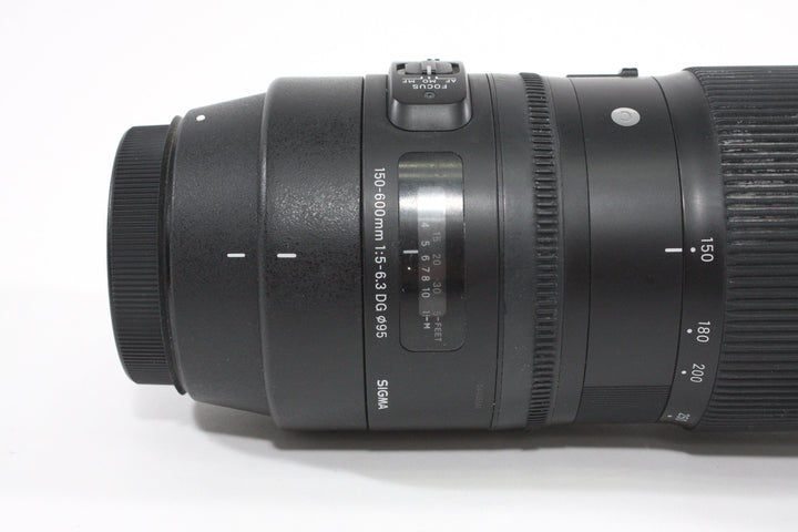 Sigma 150-600mm F5-6.3 DG for Canon EF Lenses Small Format - Canon EOS Mount Lenses - Canon EF Full Frame Lenses Sigma 54405546