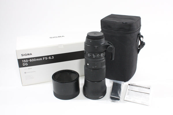 Sigma 150-600mm F5-6.3 DG for Canon EF Lenses Small Format - Canon EOS Mount Lenses - Canon EF Full Frame Lenses Sigma 54405546