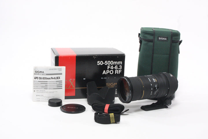 Sigma 50-500mm f/4-6.3D APO RF HSM EX Lens for Nikon F Mount 