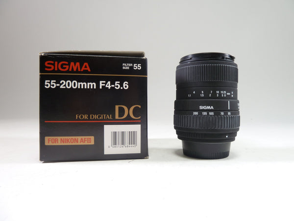 Sigma 55-200mm f/4-5.6 for Nikon AF Lenses Small Format - Nikon AF Mount Lenses - Nikon AF Full Frame Lenses Sigma 2004893