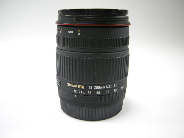 Sigma DC Zoom 18-200mmf3.5-6.3 Canon EF Mount Lenses Small Format - Canon EOS Mount Lenses Sigma 3025496