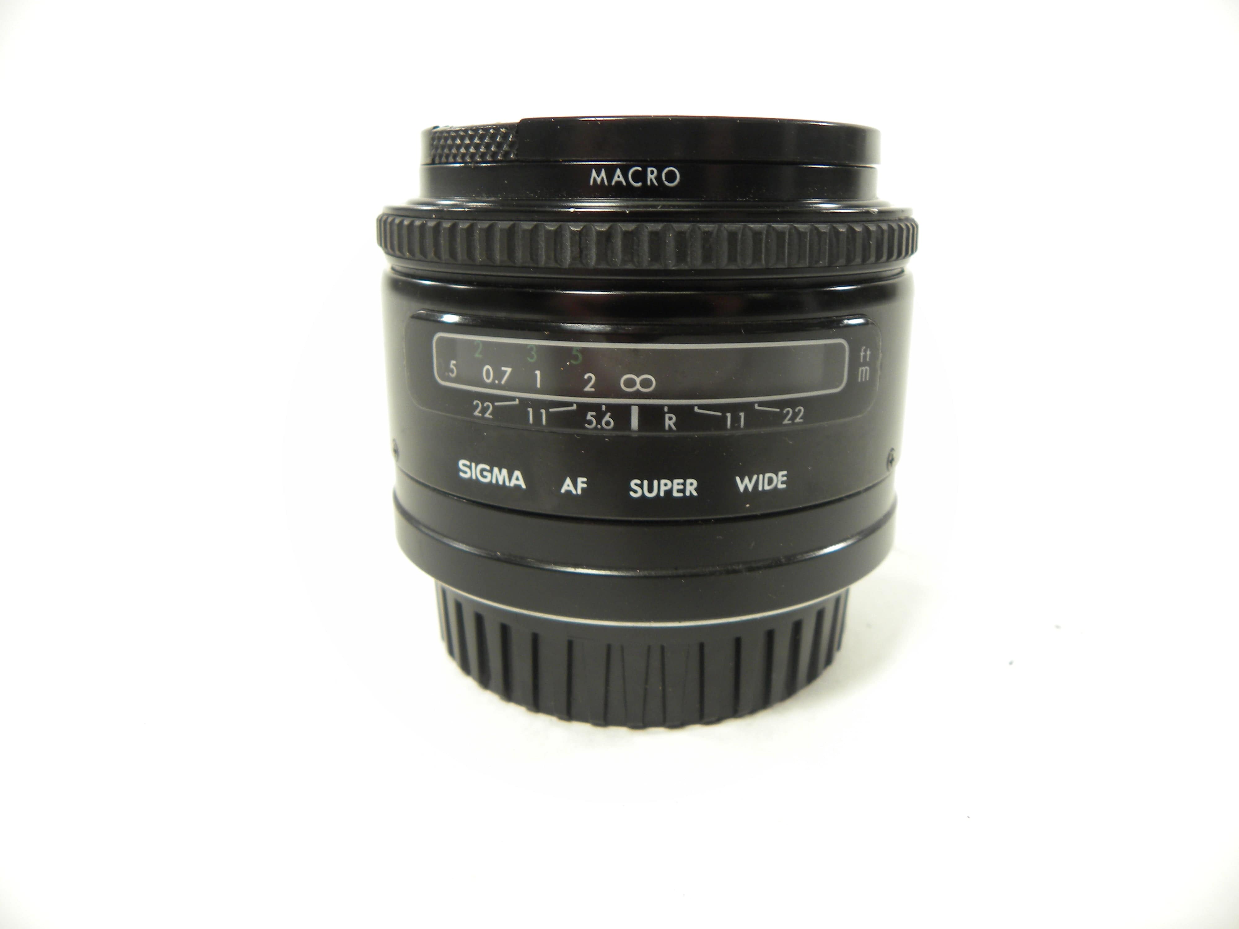 【美品】 SIGMA SUPER-WIDE Ⅱ 24mm F2.8 広角単焦点マクロ　CANON EFマウント Sigma 24mm f2.8 AF Super-Wide II - Lens