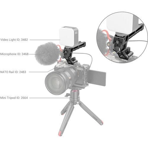 SmallRig Top Handle for Sony XLR and Panasonic XLR Adapter 3082