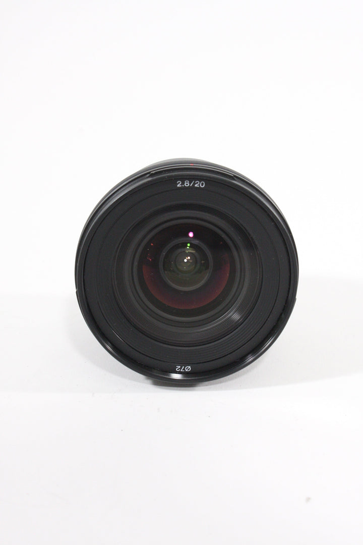 Sony 20mm F2.8 - A Mount Lens Lenses Small Format - SonyMinolta A Mount Lenses Sony 0288351A