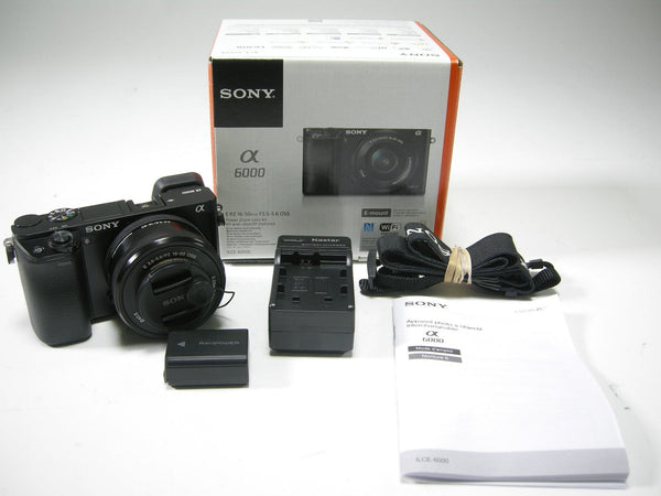Sony a6000 24.3mp Digital Mirrorless Camera w/16-50 shutter ct.#646 Digital Cameras - Digital Mirrorless Cameras Sony 3523137