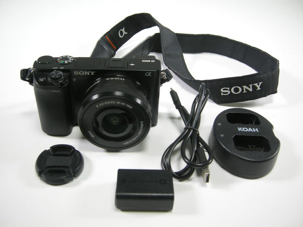 Sony a6000 24.3mp Mirrorless Digital w/16-50mm PZ OSS Digital Cameras - Digital Mirrorless Cameras Sony 6823318