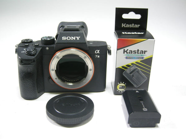 Sony a7 III 24.2mp Mirrorless Digital Camera Body Only Shutter #12,343 Digital Cameras - Digital Mirrorless Cameras Sony 6270780