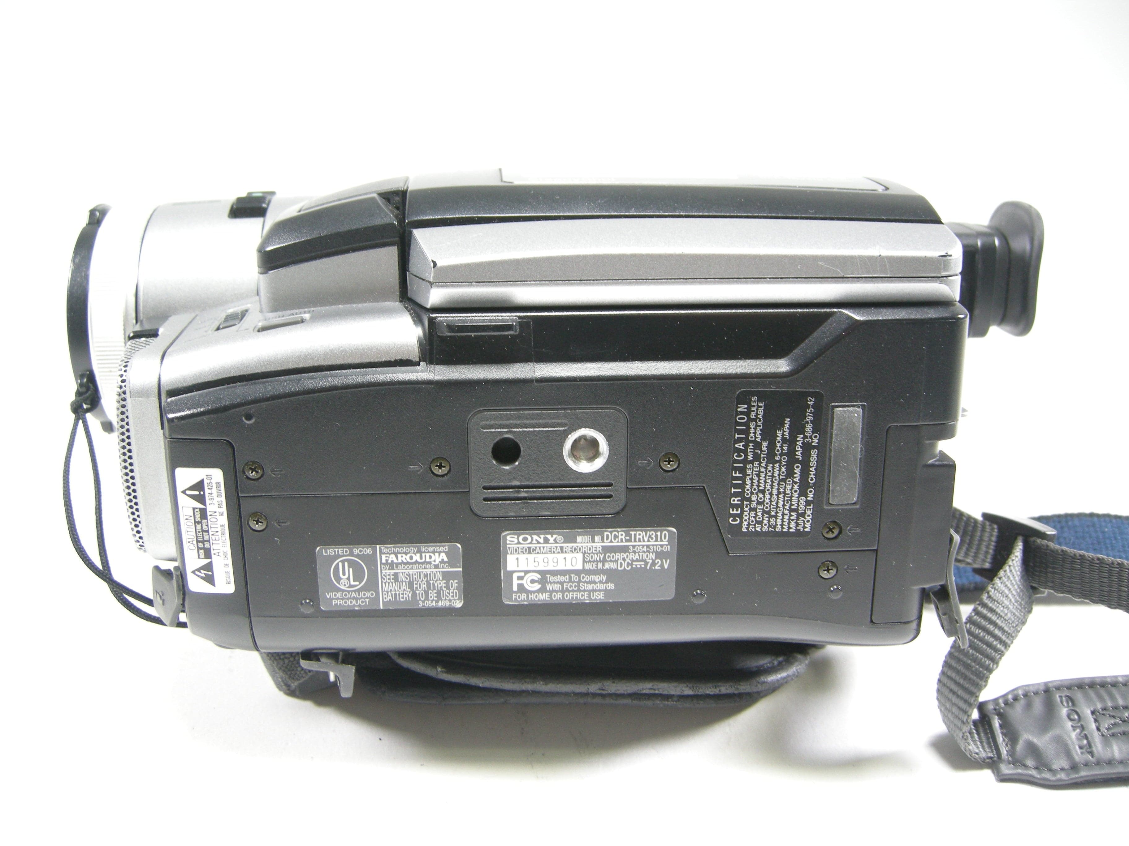 SONY DCR-TRV310 Digital8 ビデオカメラ 通電OK SONY DCR-TRV310 Digital Video Camera Recorder Handycam Digital 8