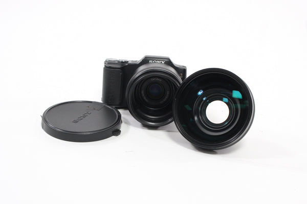 Sony DSC-H20 Digital Camera (Modified) w Adapter Ring & .07x Convertor AS-IS Digital Cameras - Digital Point and Shoot Cameras Sony 614746