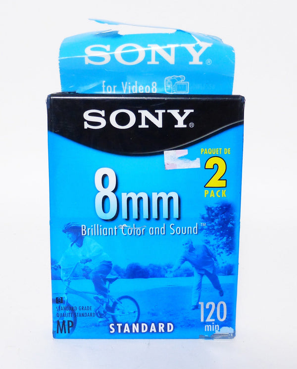 Sony Video 8mm 120 Video Tape 2 Pack Video Equipment - Video Tape Sony SONY8MMX2