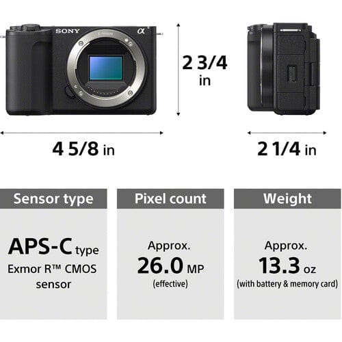 Sony ZV-E10 II Black with 16-50mm Lens Digital Cameras - Digital Mirrorless Cameras Sony SONYZVE10M2KB