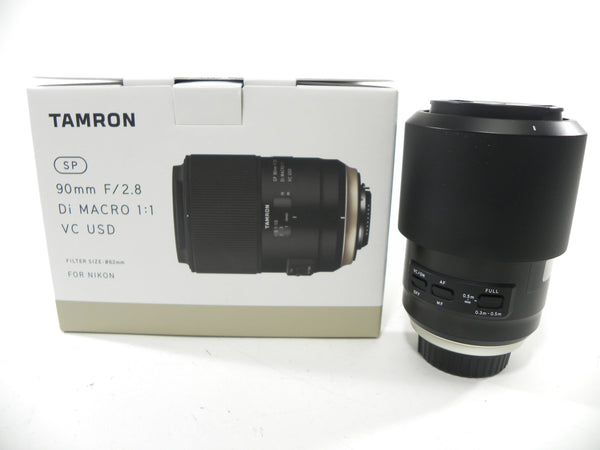 Tamron SP Di VC USD Macro 90mm f2.8 Nikon F Mount Lenses Small Format - Nikon F Mount Lenses Manual Focus Tamron 029514