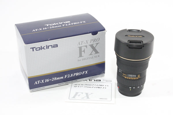 Tokina 16-28mm F2.8 Pro FX SD IF for Canon EF Lenses Small Format - Canon EOS Mount Lenses - Canon EF Full Frame Lenses Tokina 8625529