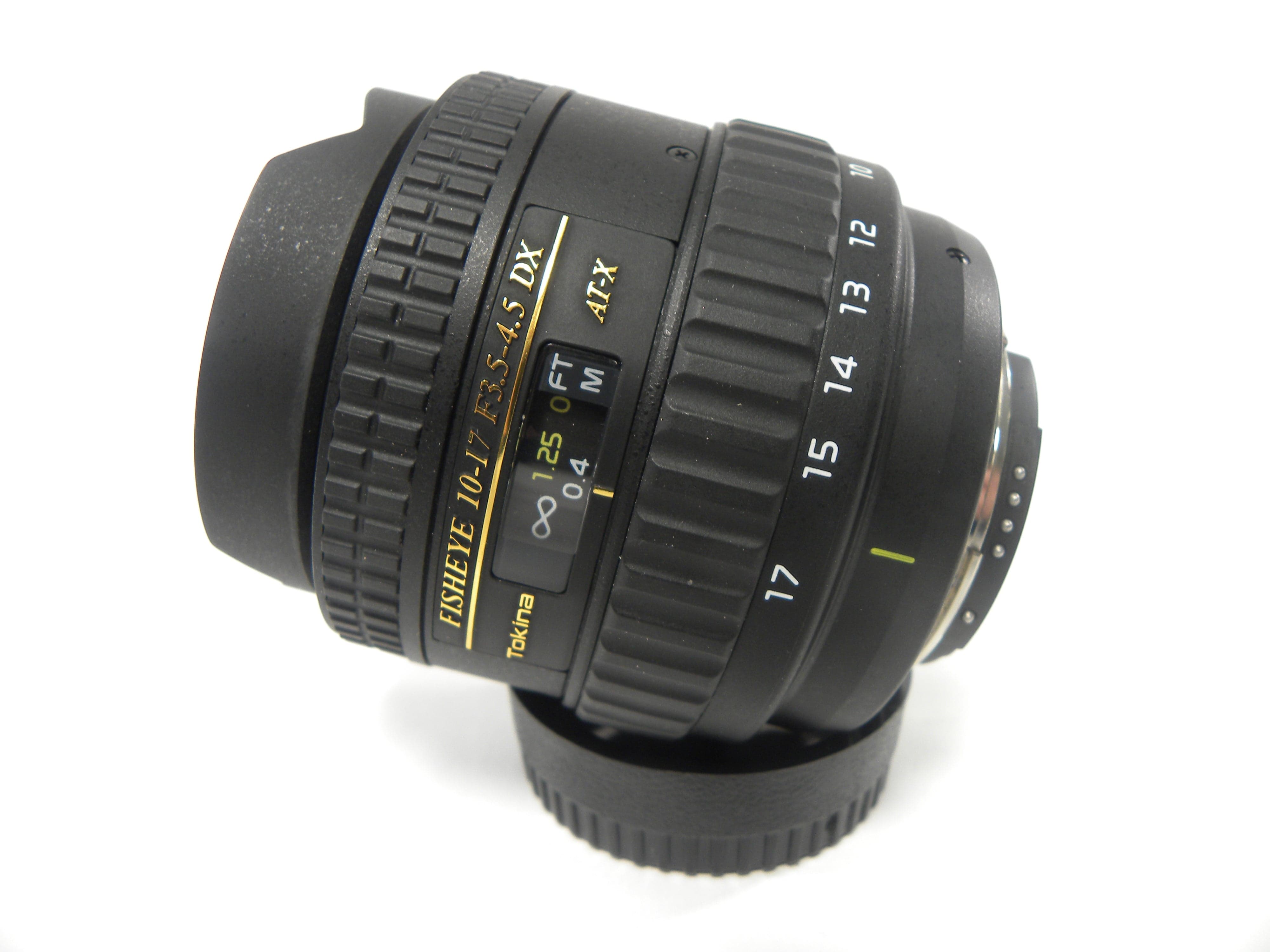 Tokina DX AT-X Fisheye 10-17mm f3.5-4.5 Nikon F Mount – Camera