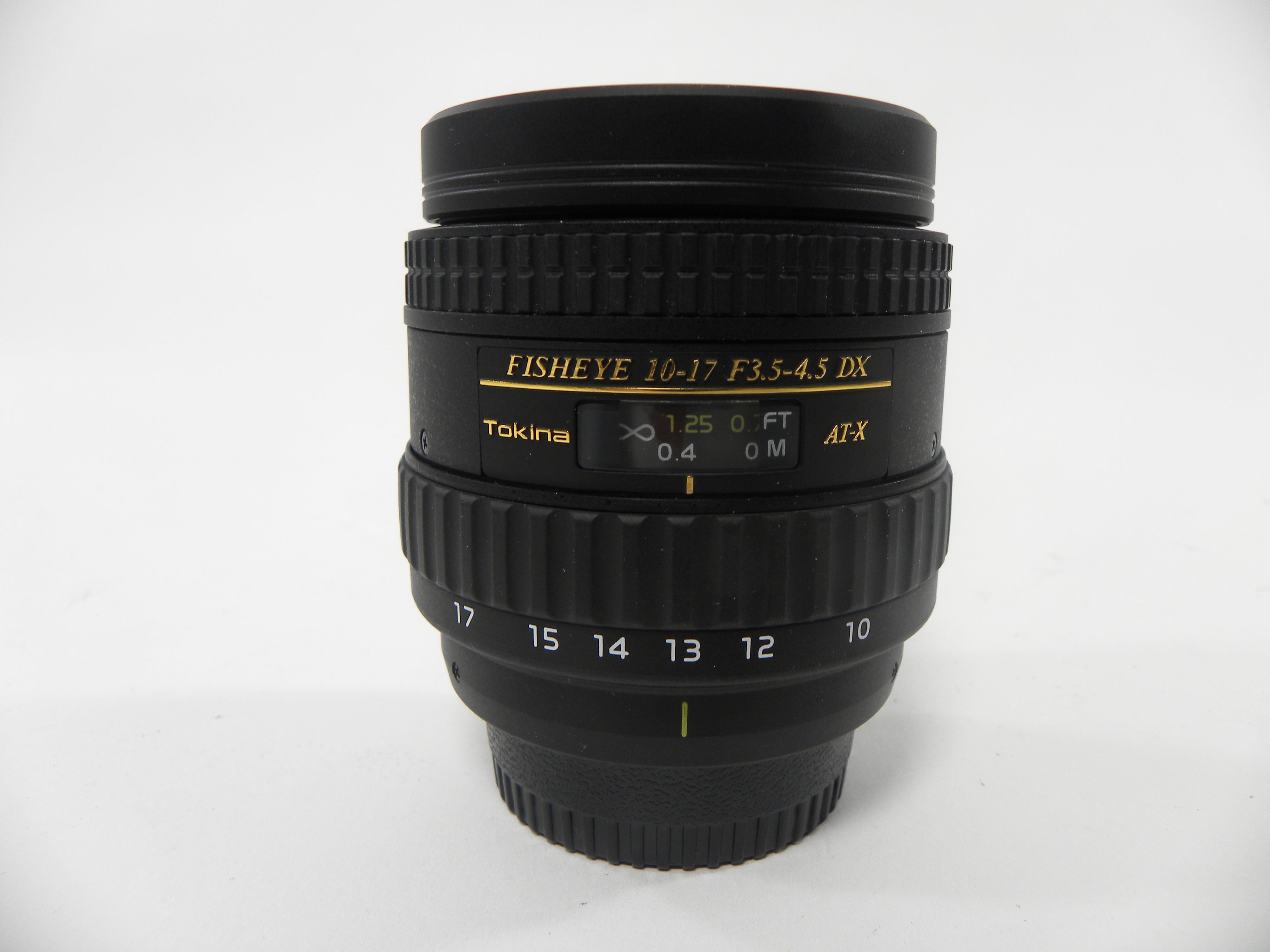 Tokina DX AT-X Fisheye 10-17mm f3.5-4.5 Nikon F Mount – Camera