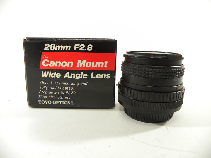 Tou/Five Star MC Auto 28mm f2.8 Canon FD Mount Lenses Small Format - Canon FD Mount lenses Five Star 635213