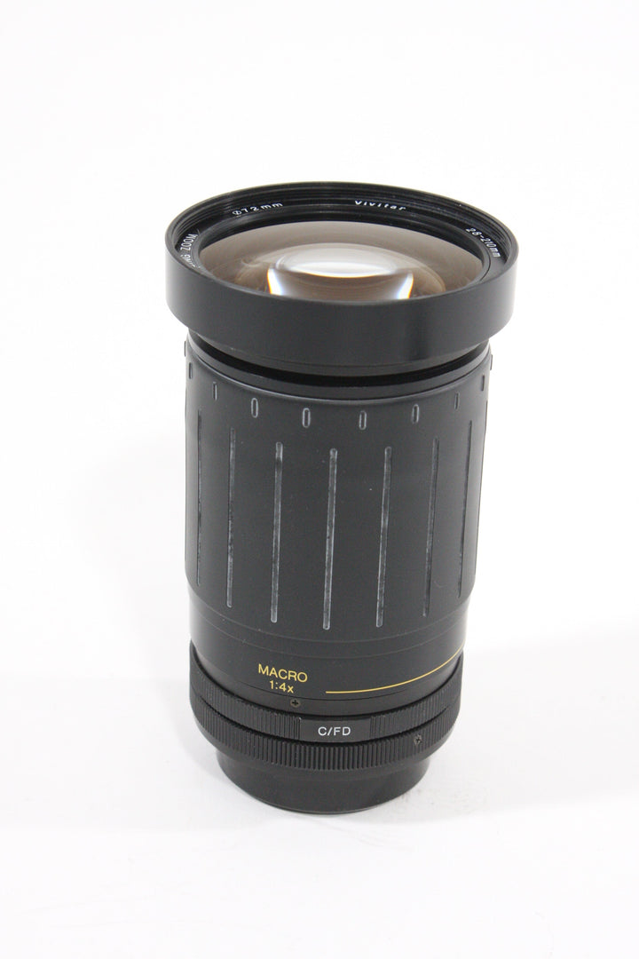 Vivitar 28-210mm F3.5-5.6 Macro 1.4x for Canon FD Lenses Small Format - Canon FD Mount lenses Vivitar 09833470