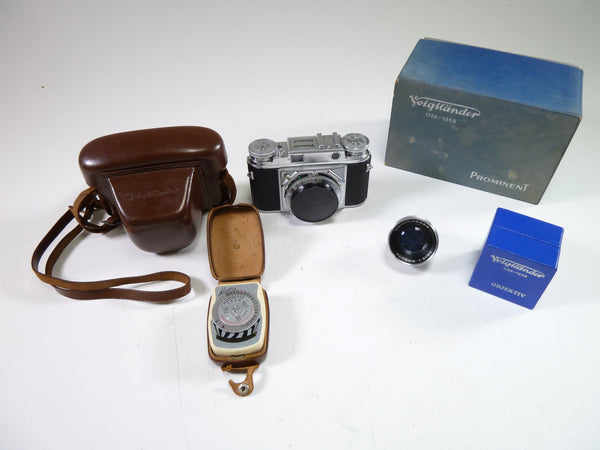 Voightlander Prominent w/Ultron 50mm f/2 and Accessories 35mm Film Cameras Voightlander B57686