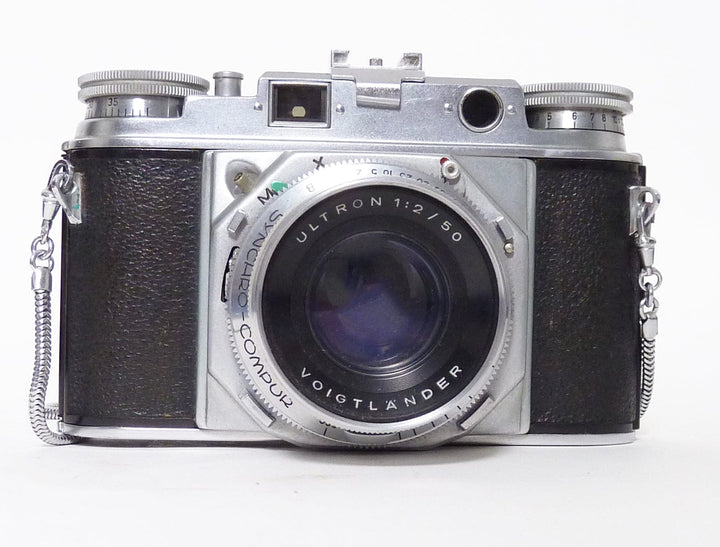 Voigtlander Prominent with Ultron 50mm f2 Lens for Parts or Repair 35mm Film Cameras - 35mm Rangefinder or Viewfinder Camera Voigtlander B24708
