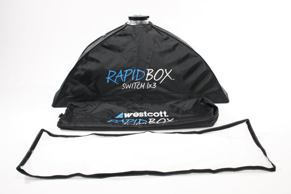 Westcott Rapid Box Switch 1'x3' with 40° Egg Crate Grid Studio Lighting and Equipment - Light Modifiers (Umbrellas, Soft Boxes, Reflectors etc.) Westcott 1026241046