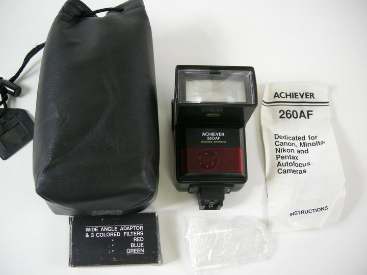 Achiever 260 AF Speedlite w/ filter set Flash Units and Accessories - Shoe Mount Flash Units Achiever 523102302