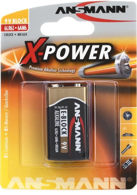 Ansmann X-Power 9V Battery (single) Batteries - Primary Batteries Ansmann PRO3373