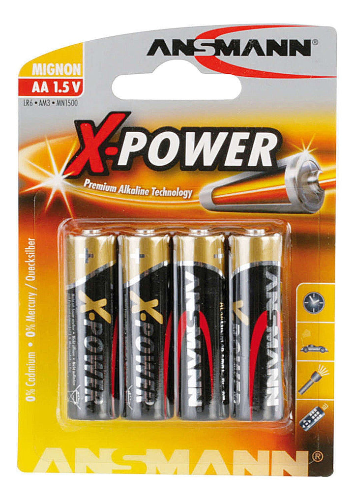Ansmann X-Power AA  Batteries 4-Pack Batteries - Primary Batteries Ansmann PRO3205