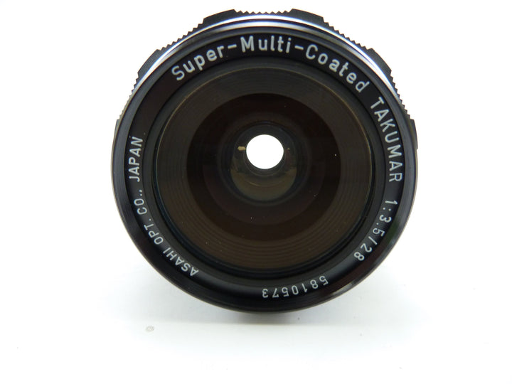 Asahi Takumar SMC 28MM F3.5 Wide Angle Lens M-42 Screw Mount with case Lenses - Small Format - M42 Screw Mount Lenses Asahi 11082259