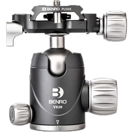 Benro VX20 Two Series Arca-Swiss Style Aluminum Ballhead with PU50N Camera Plate (VX20) Tripods, Monopods, Heads and Accessories Benro BENROVX20