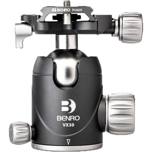 Benro VX30 Three Series Arca-Swiss Style Aluminum Ballhead with PU60N Camera Plate (VX30) Tripods, Monopods, Heads and Accessories Benro BENROVX30
