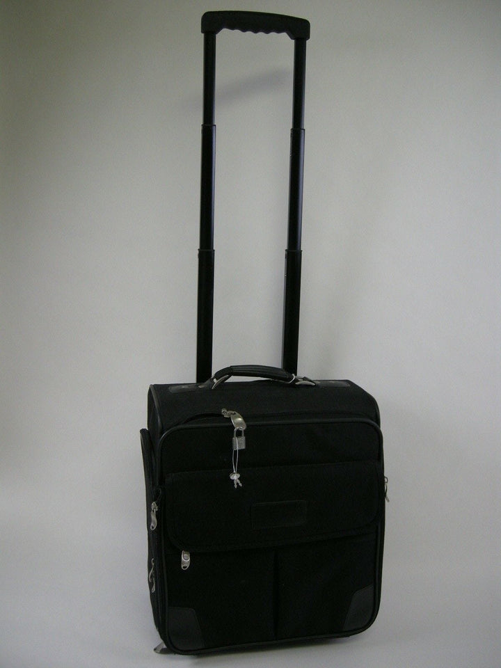 Black Medium Rolling Case w/removable insert and Keys Bags and Cases Generic 811735