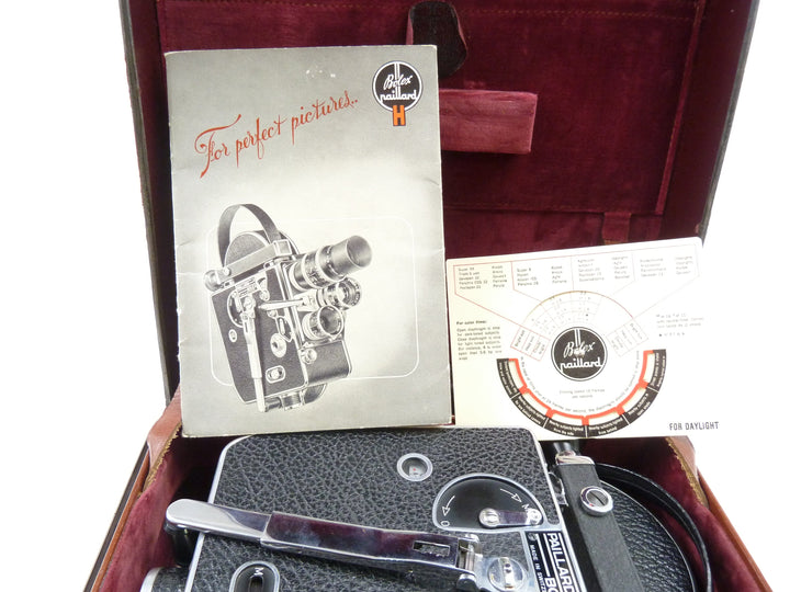 Bolex 16MM H16 Reflex Movie Camera Kit with 100MM F3.3 YVAR and 26MM F1.9 Pizar lens Movie Cameras and Accessories Bolex 332319