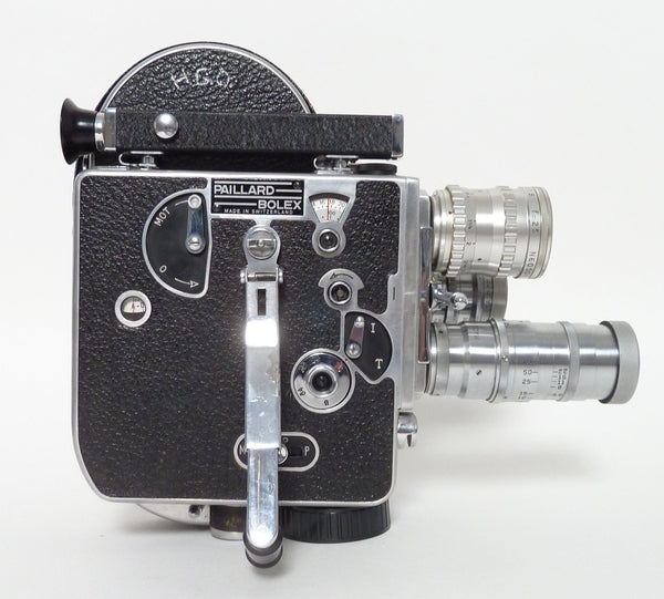 Bolex Supreme 16mm Movie Camera with 3 Lenses - Read - Frame Rate Issue Movie Cameras and Accessories Bolex 82763