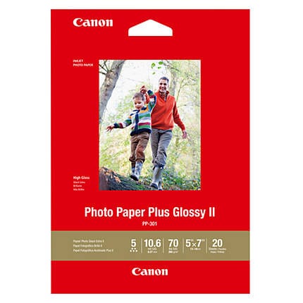 Canon 5X7 Glossy II 20 Sheets Ink Jet Paper Canon C1432C002