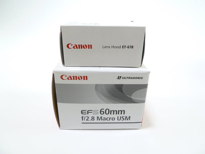 Canon 60mm f/2.8 Macro USM EF-S with ET-67B Hood Lenses - Small Format - Canon EOS Mount Lenses - Canon EF-S Crop Sensor Lenses Canon 65051763