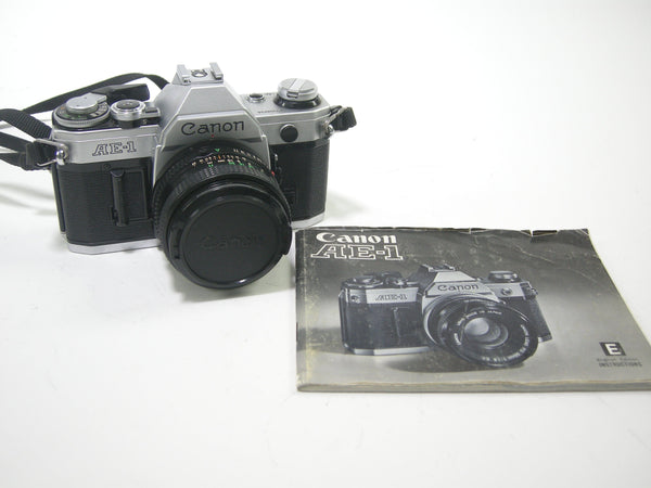 Canon AE-1 35mm SLR camera w/50mm f1.8 35mm Film Cameras - 35mm SLR Cameras - 35mm SLR Student Cameras Canon 1592834