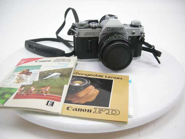 Canon AE-1 35mm SLR camera w/50mm f1.8 35mm Film Cameras - 35mm SLR Cameras - 35mm SLR Student Cameras Canon 5390890