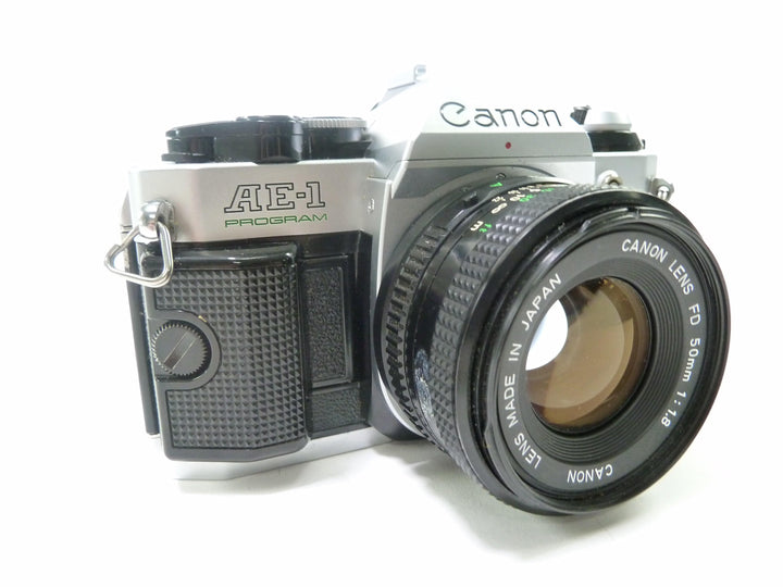 Canon AE-1 Program 35mm Film Camera with a 50mm f/1.8 Lens 35mm Film Cameras - 35mm SLR Cameras - 35mm SLR Student Cameras Canon 3856775