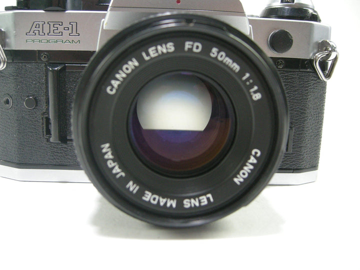 Canon AE-1 Program 35mm SLR w/50mm f1.8 35mm Film Cameras - 35mm SLR Cameras - 35mm SLR Student Cameras Canon 3000954