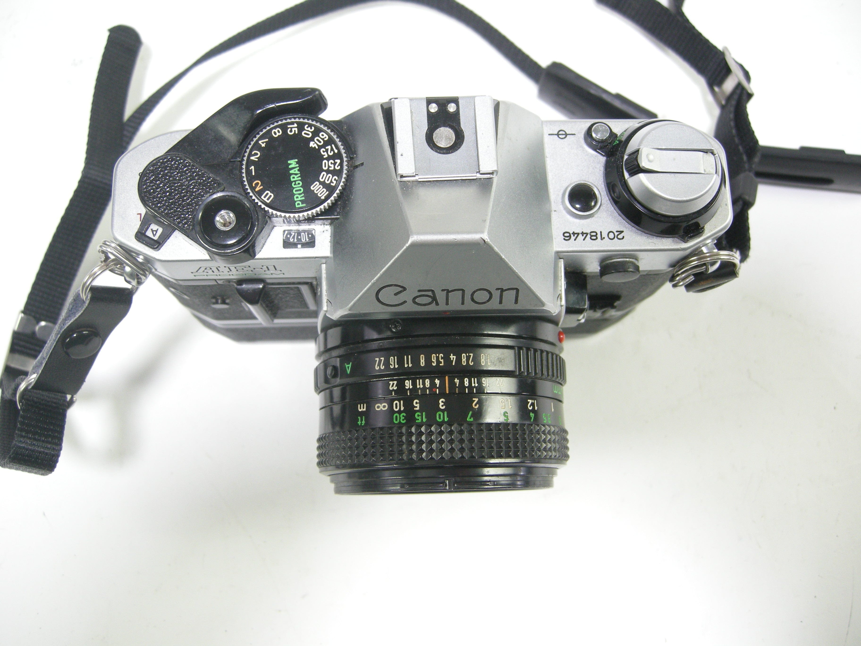 Canon AE-1 Program 35mm SLR w/50mm f1.8 & Power Winder A – Camera