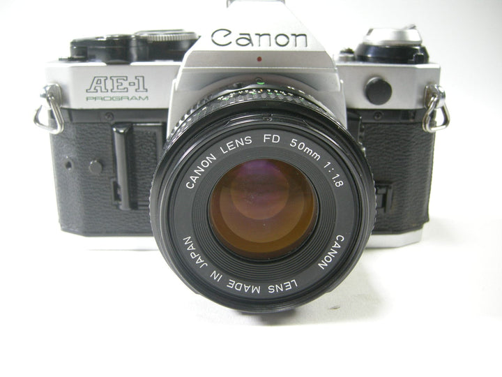 Canon AE-1 Program 35mm SLR w/FD 50mm f1.8 35mm Film Cameras - 35mm SLR Cameras - 35mm SLR Student Cameras Canon 1494660