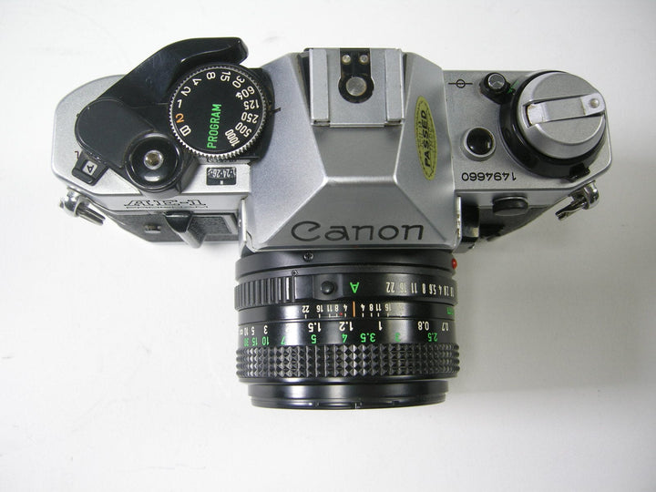 Canon AE-1 Program 35mm SLR w/FD 50mm f1.8 35mm Film Cameras - 35mm SLR Cameras - 35mm SLR Student Cameras Canon 1494660