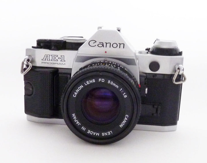 Canon AE-1 Program with 50mm F1.8 Lens 35mm Film Cameras - 35mm SLR Cameras Canon 1031016