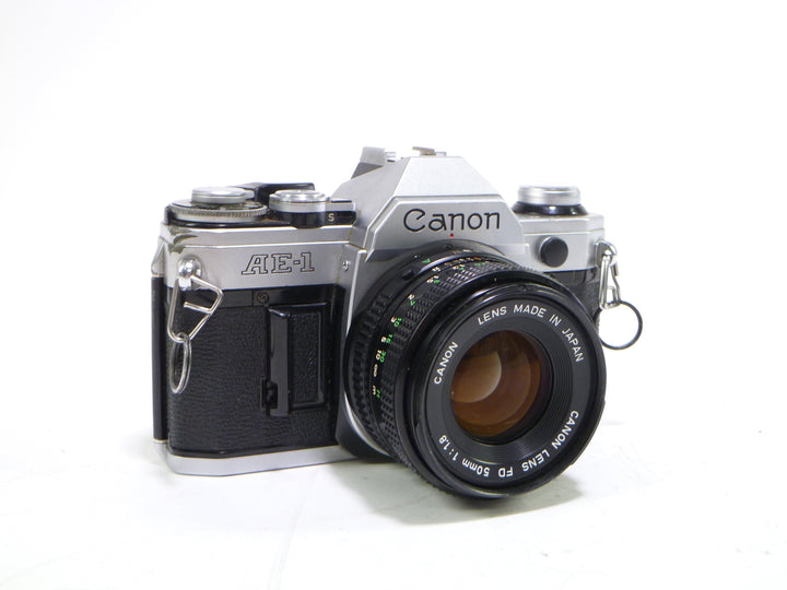 Canon AE-1 w/ Canon FD 50mm f/1.8 Lens 35mm Film Cameras - 35mm SLR Cameras - 35mm SLR Student Cameras Canon 3617540