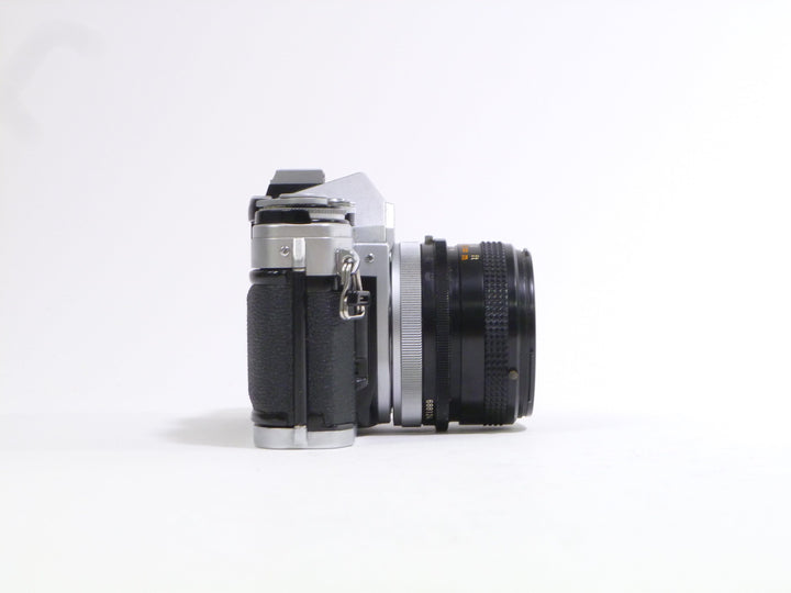 Canon AE-1 w/ Canon FD 50mm f/1.8 S.C. Lens 35mm Film Cameras - 35mm SLR Cameras - 35mm SLR Student Cameras Canon 048386340