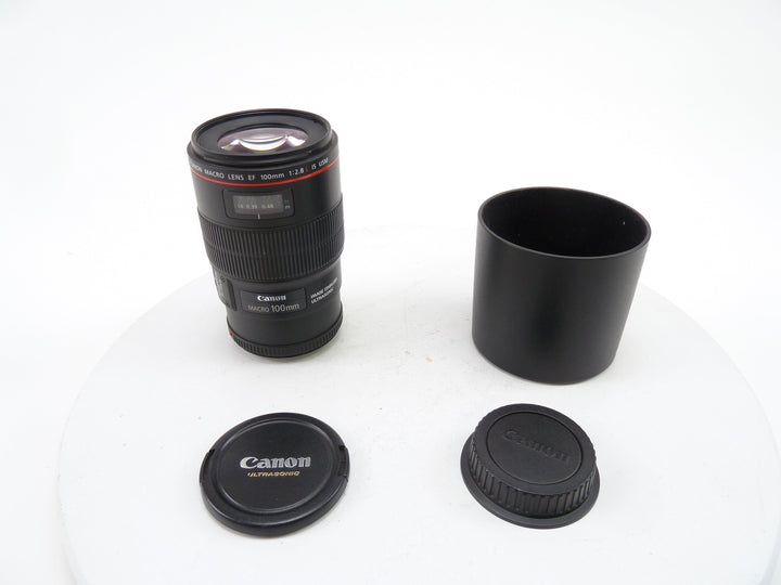 Canon EF 100MM F2.8 L IS USM Macro Lens with Hood and Case Lenses - Small Format - Canon EOS Mount Lenses - Canon EF Full Frame Lenses Canon 1242389