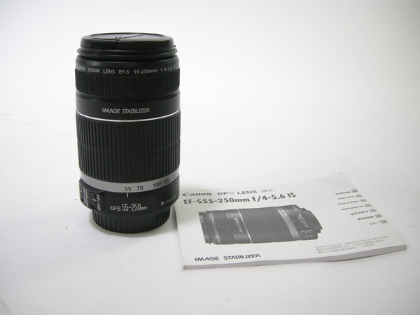 Canon EF-S 55-250mm f4-5.6 IS Lenses - Small Format - Canon EOS Mount Lenses Canon 7651030201