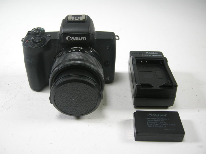 Canon EOS M50 Digital Mirrorless Camera w/EF-M 15-45 IS STM