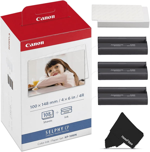 Canon KP-108N 108 Sheet Selphy Printer Paper Pack Other Items Canon KP108INB